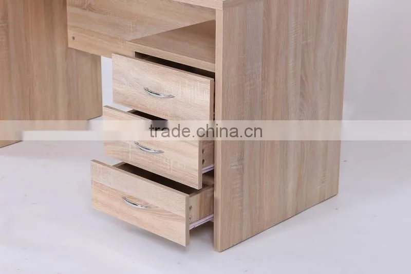 Computer desk bookshelf Draw-out type arc table