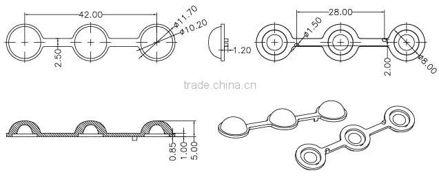 LED Glass Lens for road lighting / LENS for stage light match imitation lumens
