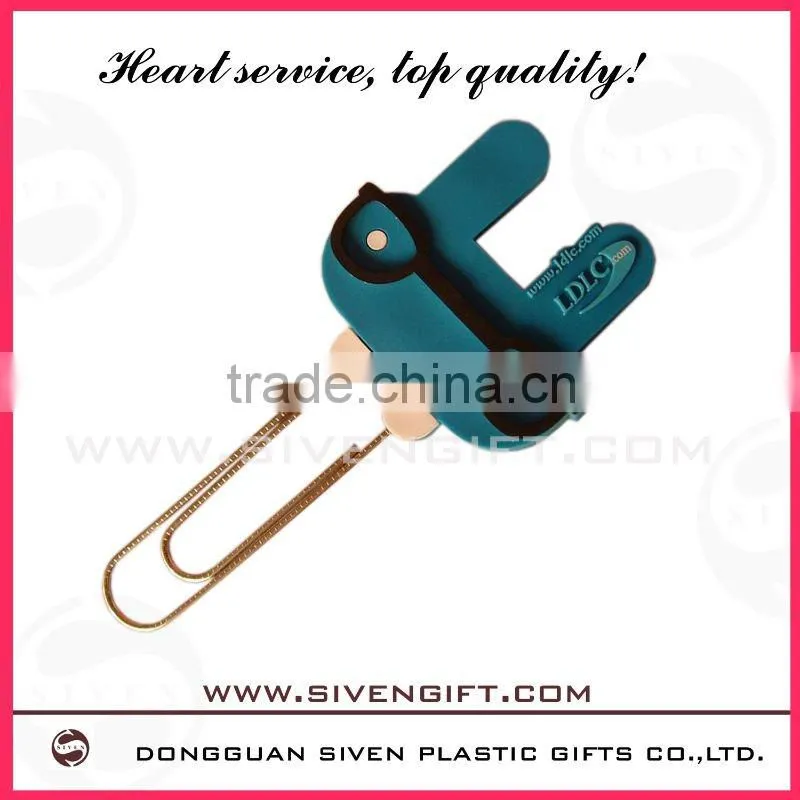 OEM cartoon pvc book marker for promotion gift