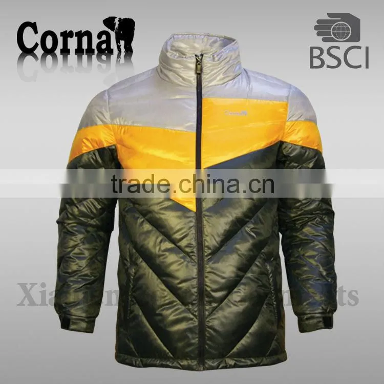 2016 FALL WINTER men's padded jacket men's winter coats tunnel neck softshell jacket