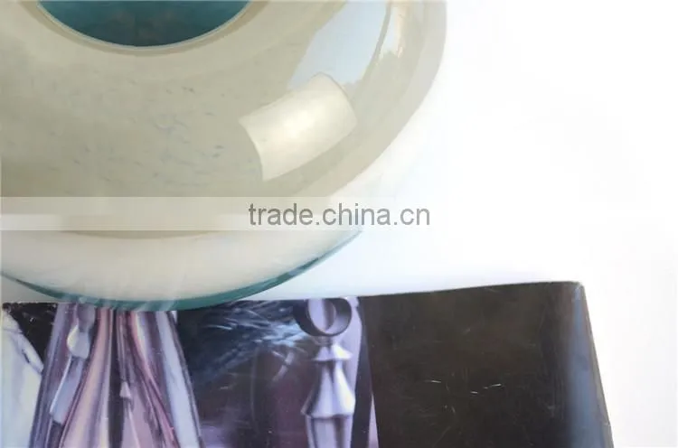 Wholesale imitation natural jade mouth blown art egg shaped glass vase