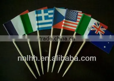 Decoration toothpick with flag