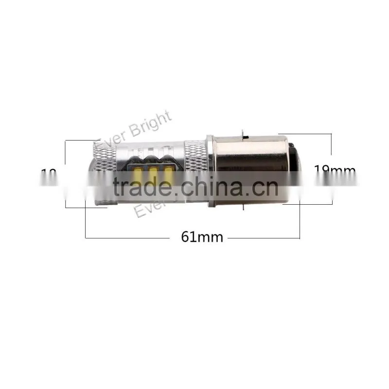 Auto light signal led 80w bright led lighting high lumens led 12V 1920LM brake light ba20d led