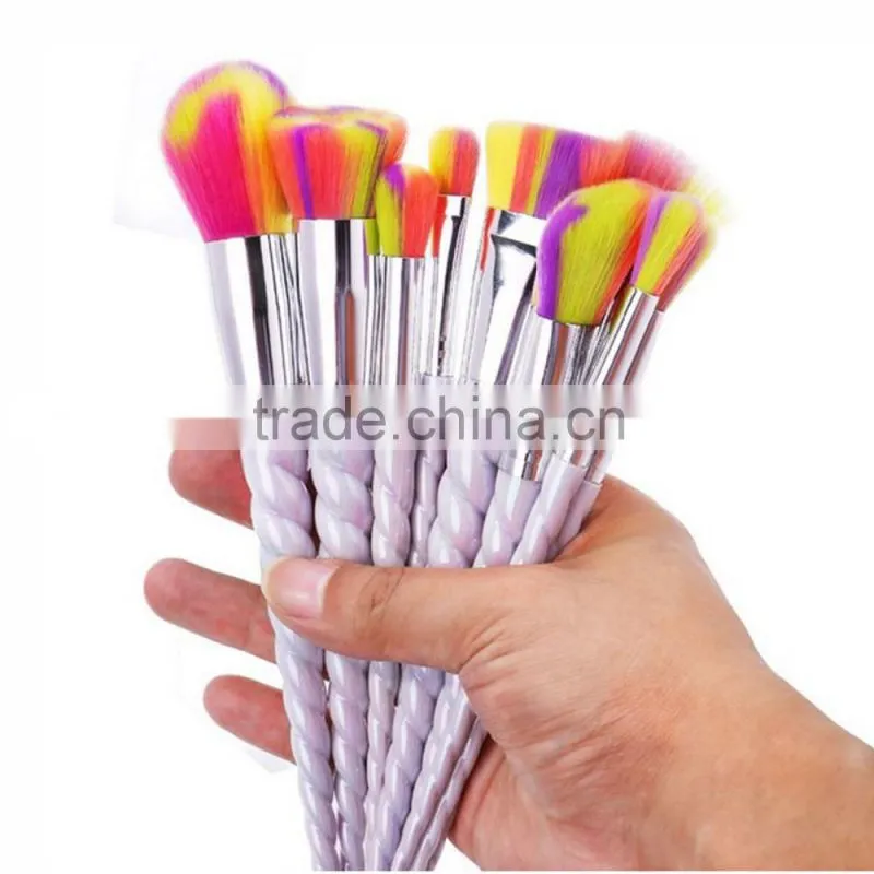 Alibaba best selling products Unicorn make up brush set with pearl bag