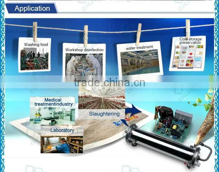60G enamel water cooling ozonator cell for water treatment