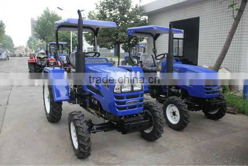 LZ304 30HP 4WD small farm tractor with rops, sunshade, shuttle gear shift, muti-way valve, front and rear ballast.