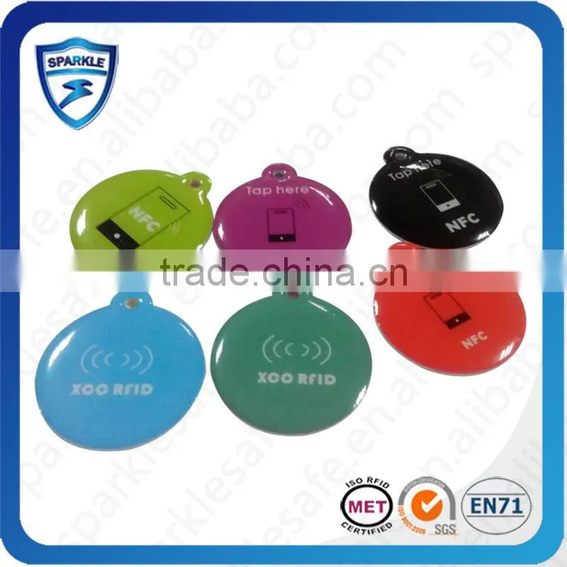 Low cost custom epoxy,PVC NFC RFID key fob