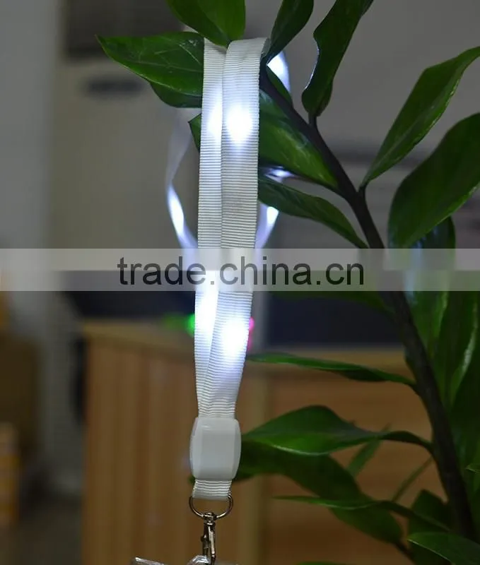 Cheap design your own flashing lumious lanyard