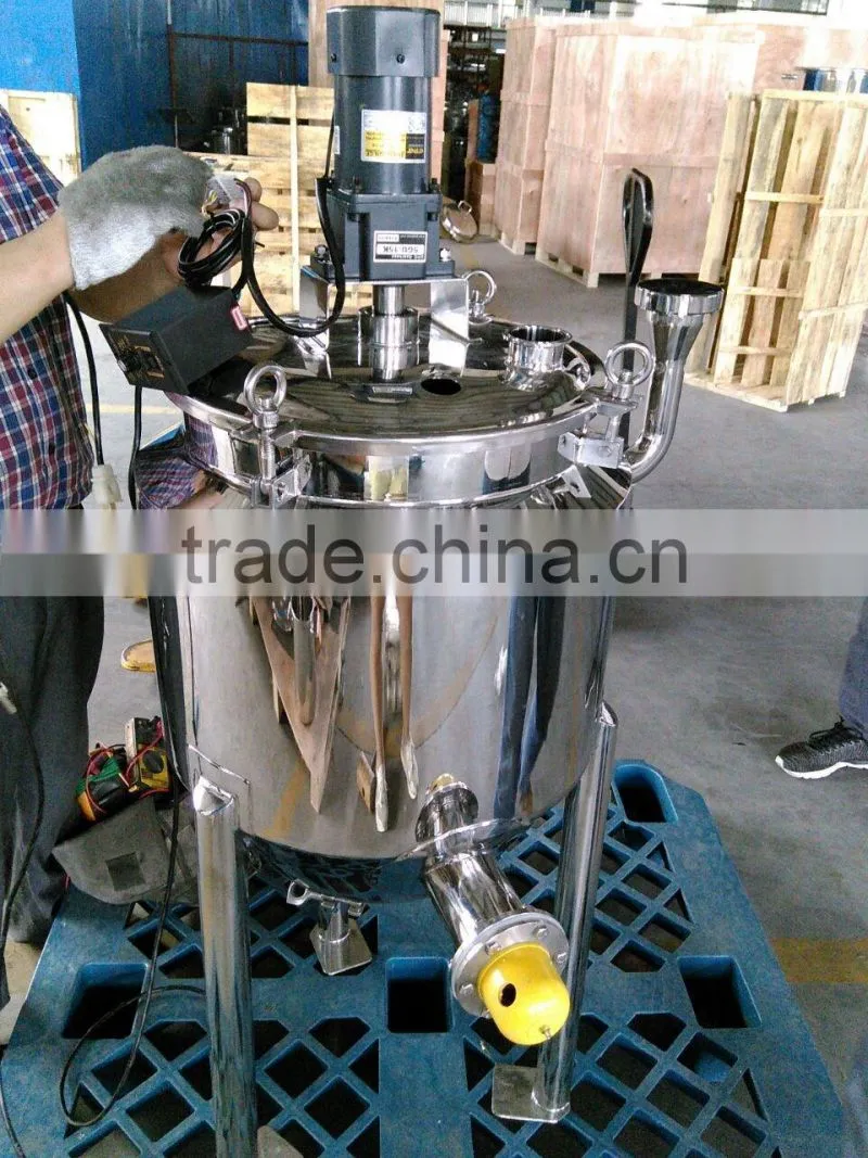 Stainless steel food grade 100l mixing tank with mixer