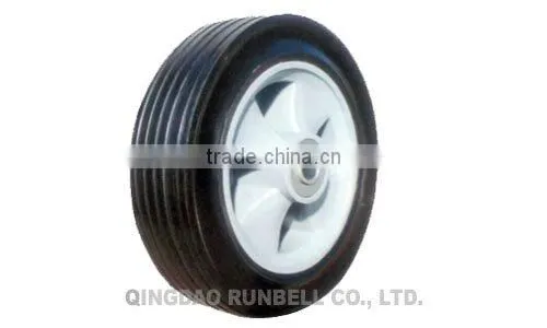 Small Solid Rubber Wheel for Trolley Hand Truck 8"x 2.2"