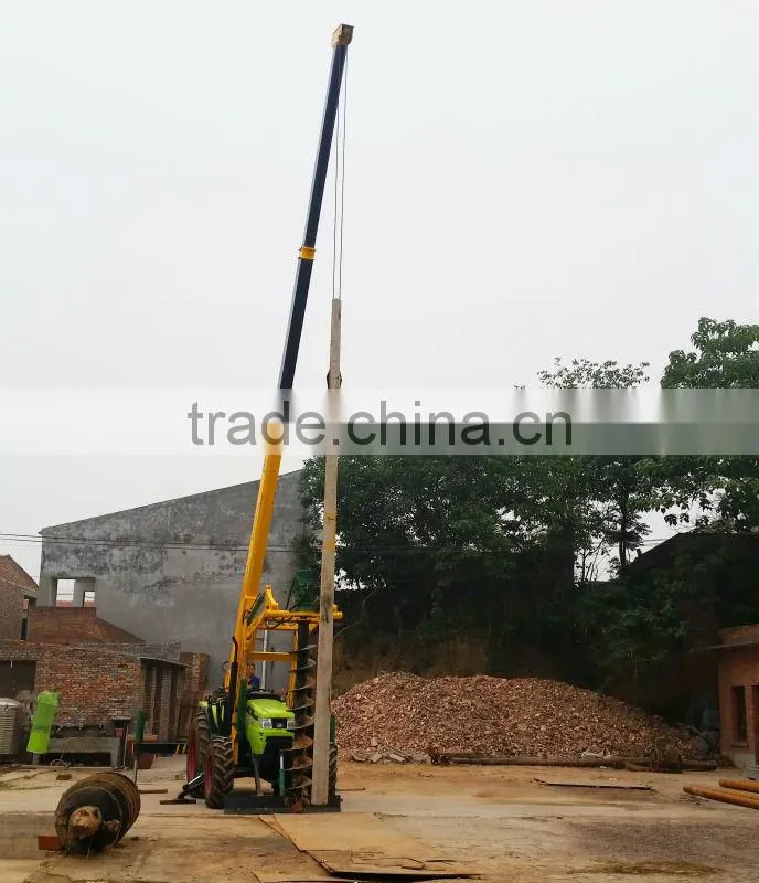 New type tractor cranes with drill well working in kenya