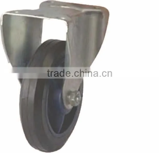 caster FC0509 wheel,5" with steel frame and rubber wheel,caster wheel
