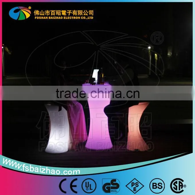 rgb LED plastic Square or round led light LED coffee table
