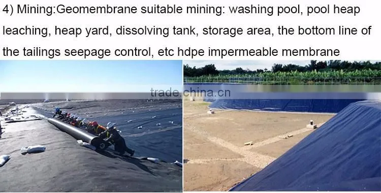 hdpe geomembrane fish pond liner