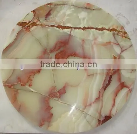 EXPORTER OF LIGHT GREEN ONYX TABLE TOPS COLLECTION