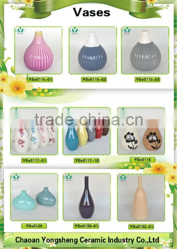 Promotional ceramic flower vase wholesale