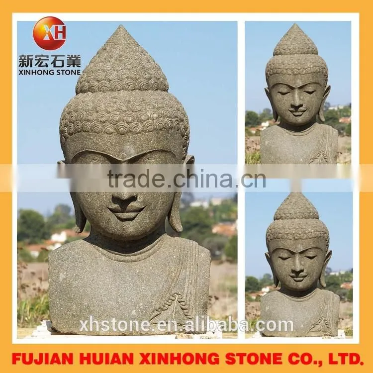 hand carved high quality marble buddha head statue