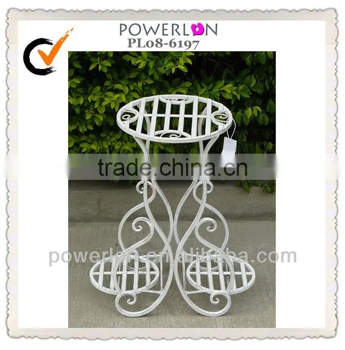 Antique decorative metal wall shelf
