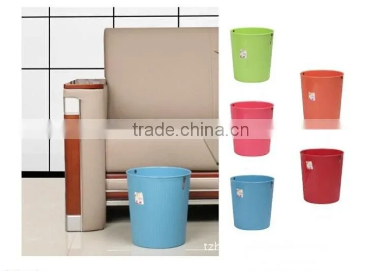 Plastic Widemouth Trash Can Dustbin Waste Bin 10L