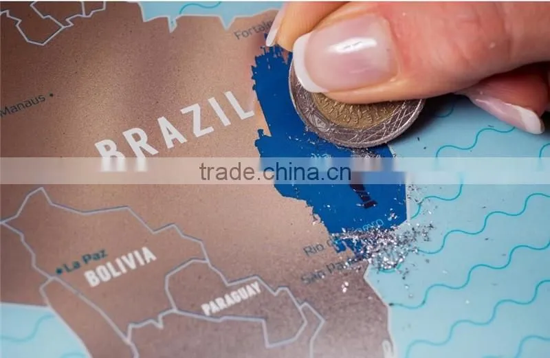 Scratchable Off World Map Large Places I've Been World Travel Map Great Scratchable World Map Gift For Any Traveller AMA-11