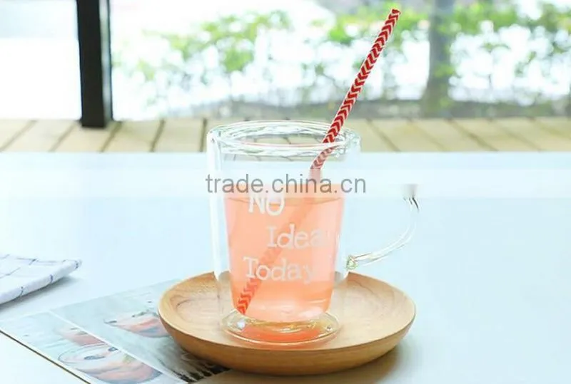 Heat resistant glass drinking mug Borosilicate glass drinking mug glass drinking mug