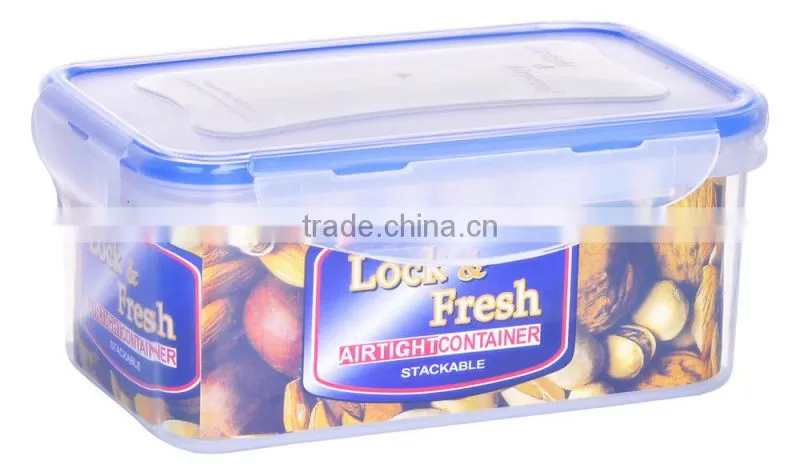 800ml food grade airtight container kitchen/storage airtight container/plastic airtight containers/airtight plastic storage box