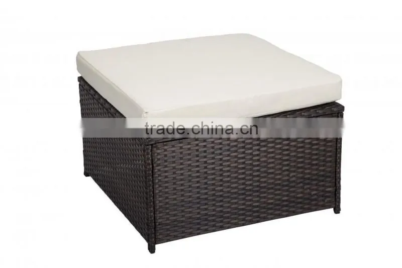 6 PCS Outdoor Patio Sofa Set Sectional Furniture PE Wicker Rattan Deck Couch