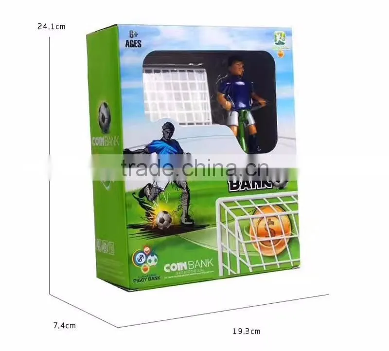 Creative Automatic Football Pitch Shape Saving Pot, Stealing Coin Bank/Plastic Best Gift for Children's Day