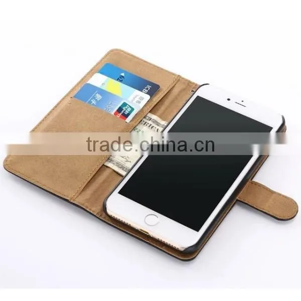 Retro matte phone case flip phone shell leather holster for iPhone 7 plus