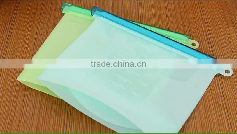 Wholesale Stock Portable Silicone Food Seal Freshness Protection Bag