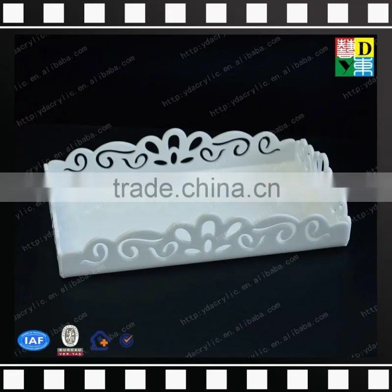 Custom print acrylic serving tray wholesale acrylic serving display trays from china manufacturer