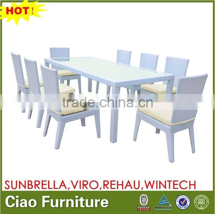 the range outdoor furniture long dining table set with 8 seater 10 seater