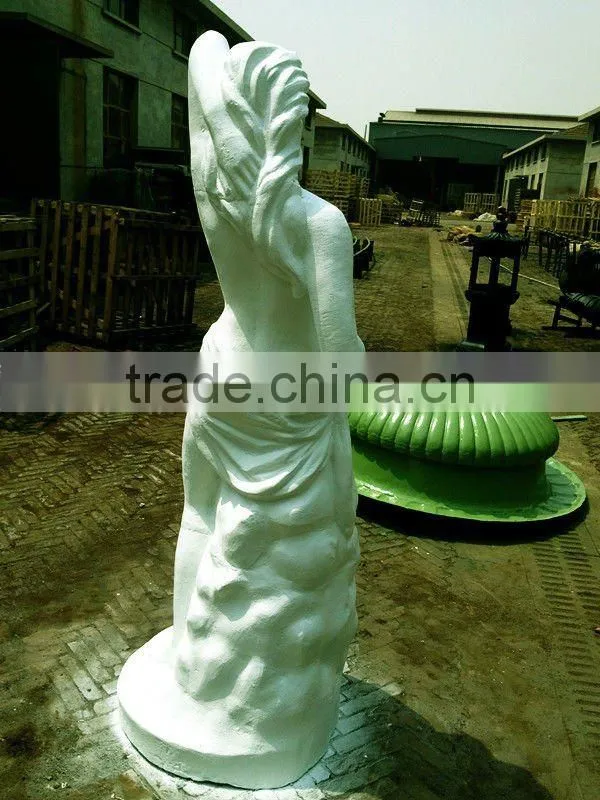 Cast iron nude woman statue