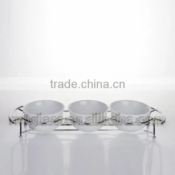 3 pcs of set white decorative ceramic wall dinner pizza plates