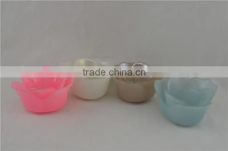 flower pink candle holder for gift and holidays