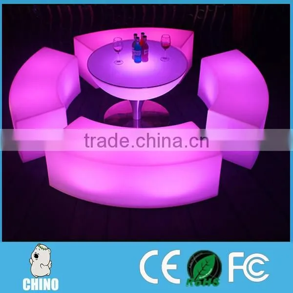 Long design Attractive led light up bench event & party chair cover