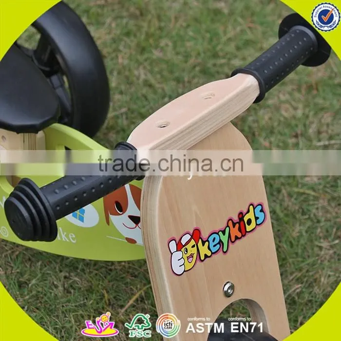 2017 New design wooden balance bike toy children wooden balance bike toy baby wooden balance bike toy W16C098