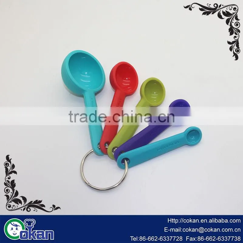 New design 5pcs silicone Measuring Spoon Set CK-S049