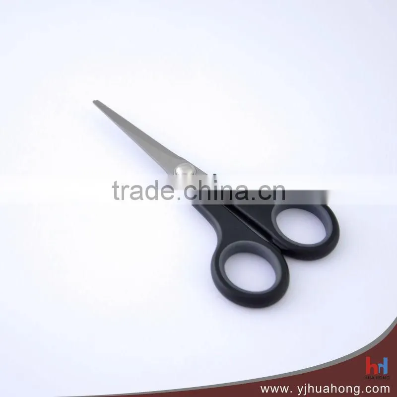 Soft grip titanium-coated blade stationery scissors/office&school scissors