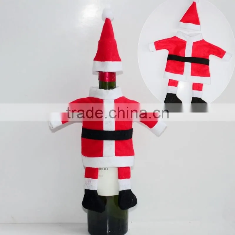 Alibaba China Supplier Novelty Christmas Wine Bottle Covers Christmas Decor
