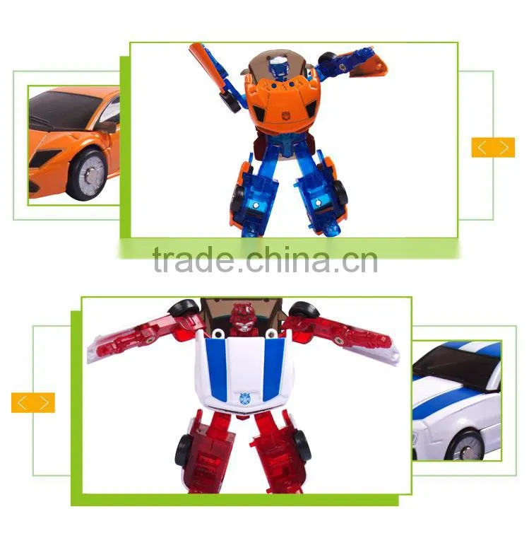 wholesale intelligence toy plastic car transform robot toy for boy
