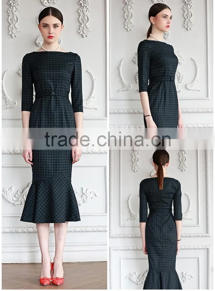 Fashion Design Ladies Elegent Fishtail Long Dress