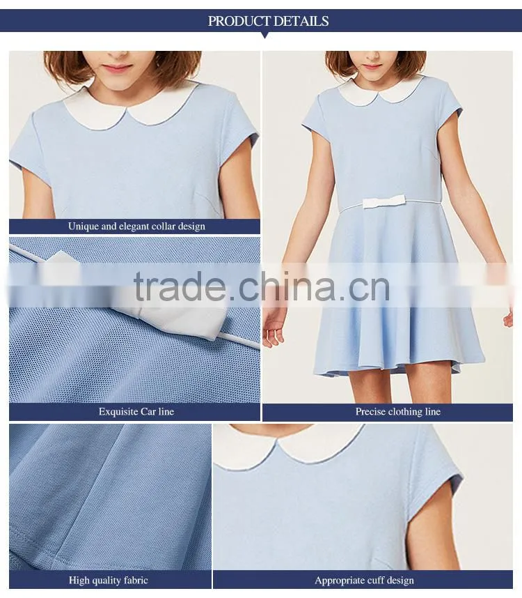 School children's princess skirt 2017 summer new girls' collar dress
