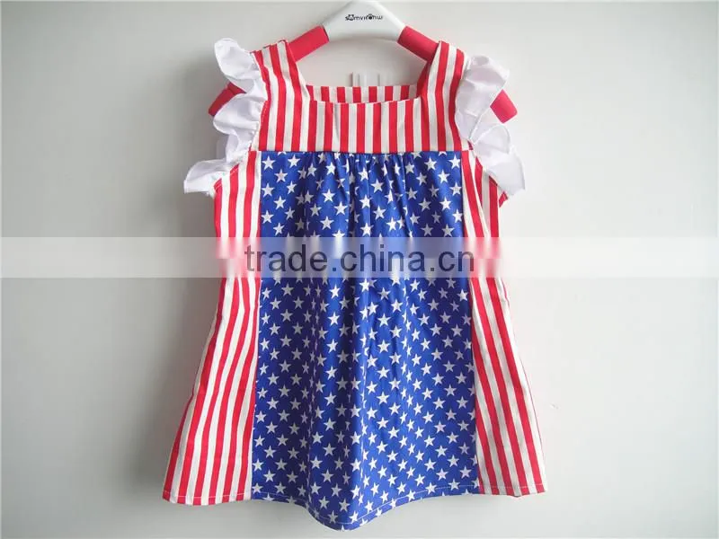 Fashion 4th of July outfits, baby girl summer dress, baby dress designs for girl
