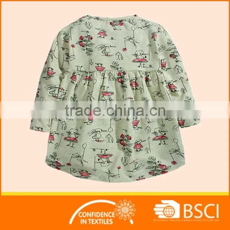 Boutique Cartoon Soft Cotton Baby Girl Dress