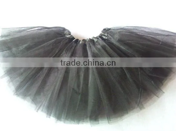 Stock wholesale 3layer black corset tutu dress