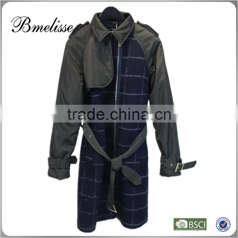 2014-2015 new design woman woolen trench