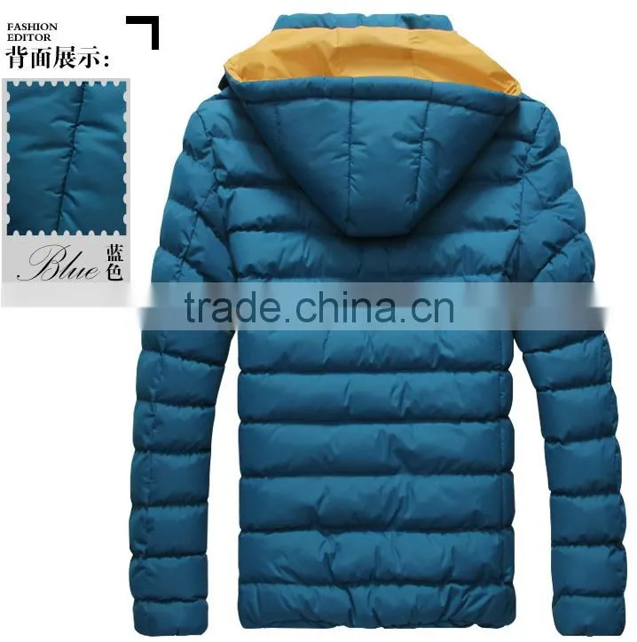 wholesale customize designer mens winter warm cotton padded coat