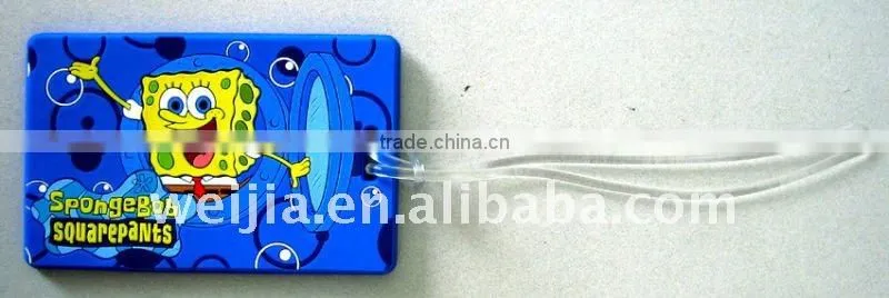 3D Plastic luggage tag