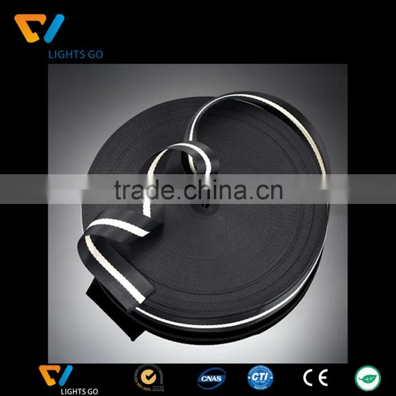 custom polyester webbing logo/glowing webbing/construction colored webbing